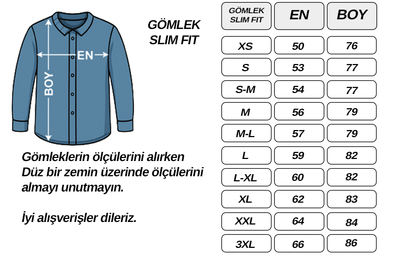 Beden Tablosu